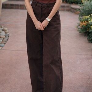 Big Bud Press Western Pants in Brown, Petite XXS